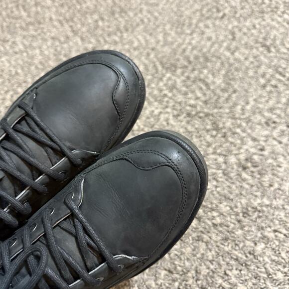 Keen Mens Shoe Glenhaven Size 9.5 Sneaker Mid Top Black Nubuck Suede Casual - Picture 3 of 10